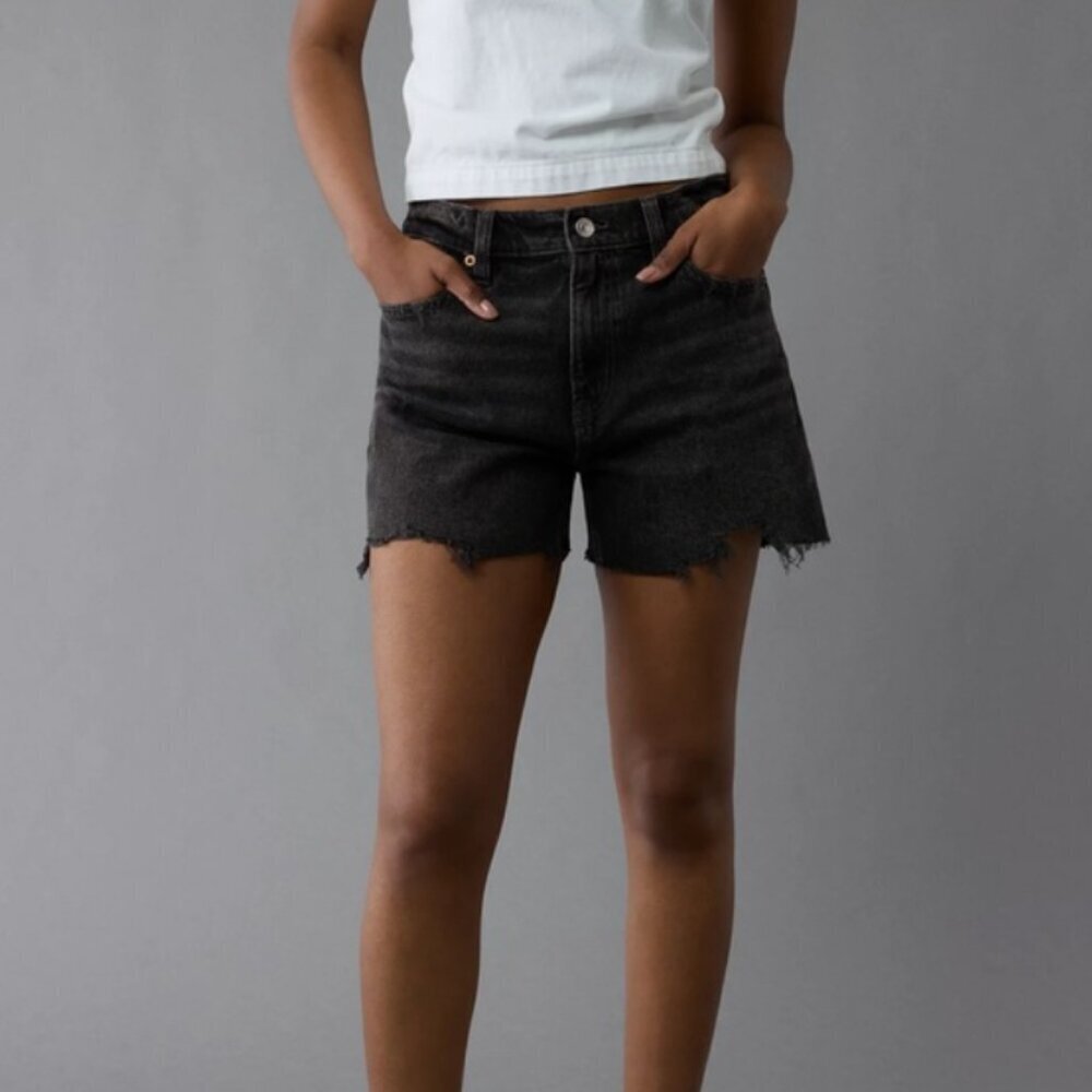 American Eagle Ex-Boyfriend Shorts Black Size 20 NWT